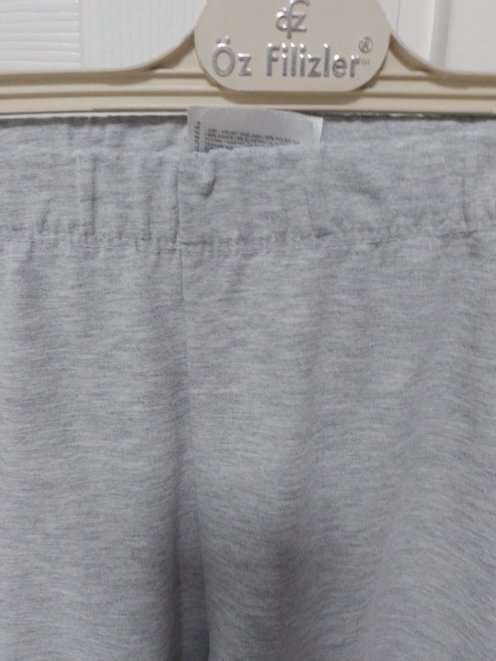 Kız Çocuk Gri Dar Kesim Tayt - Görsel 3