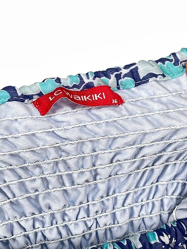36 Beden mavi Renk LC Waikiki Uzun Elbise %70 İndirimli.