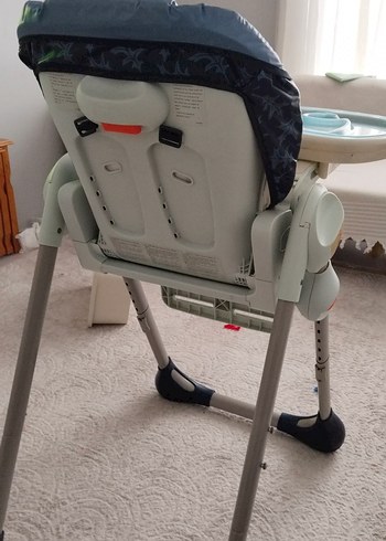 CHİCCO Gri Katlanabilir Bebek Mama Sandalyesi - Görsel 3