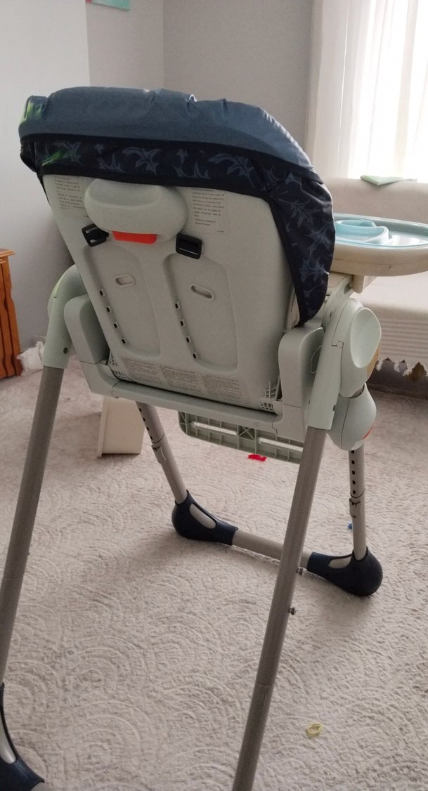 CHİCCO Gri Katlanabilir Bebek Mama Sandalyesi - Görsel 3