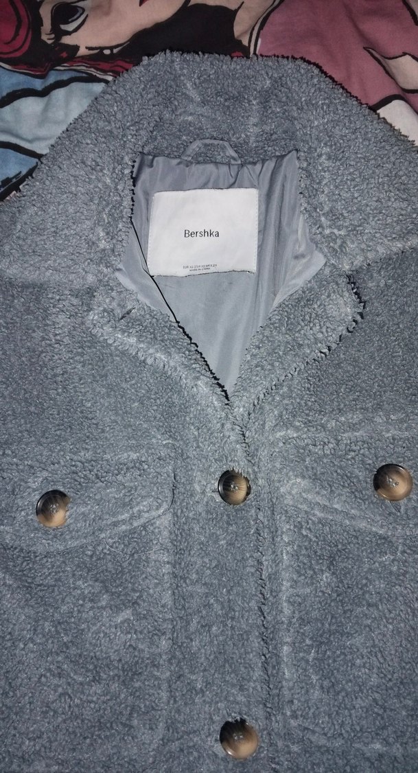 Gri Düğmeli Kadın Midi Kaban - Görsel 2