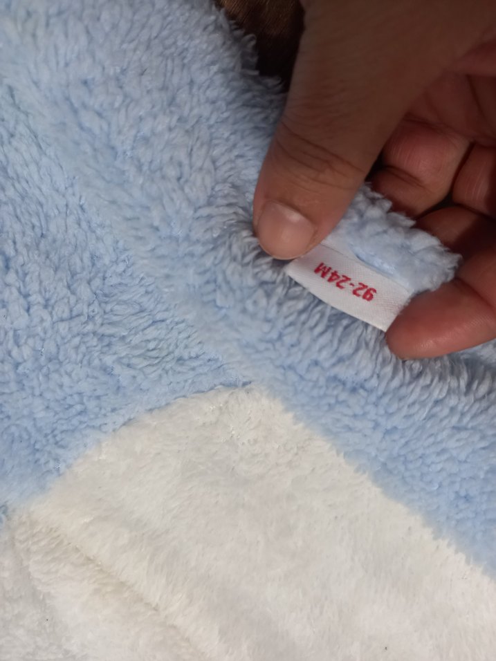 Nakışlı Mavi Erkek Çocuk Bornozu - Görsel 2