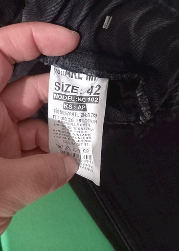 Koton Gri Kadın Bol Kesim Midi Kot Pantolon