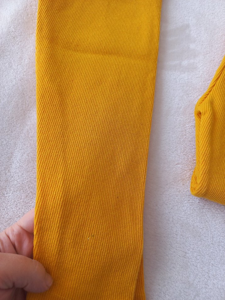 Kız Çocuk Sarı Sade Tayt - Görsel 2