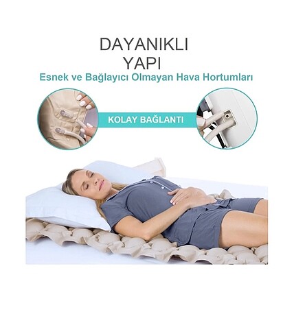 Beden ten rengi Renk Basınçlı Hasta Yatağı