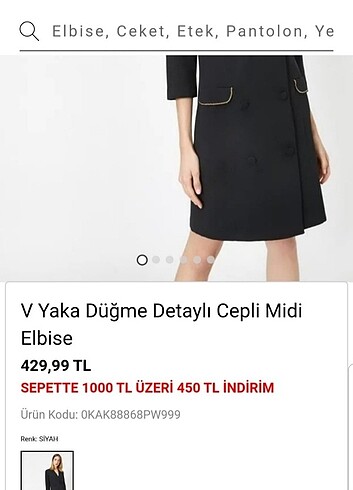 Koton Cepli midi elbise