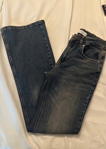 Dilvin Mavi midi Boy Regular Fit Kadın Denim Pantolon