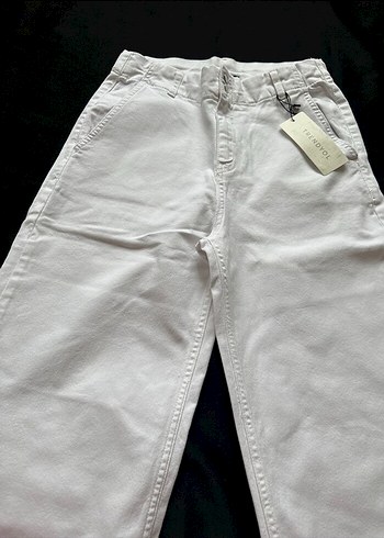 Beyaz Kadın Regular Fit Kot Pantolon