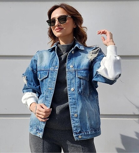 34 Beden Kot ceket denim