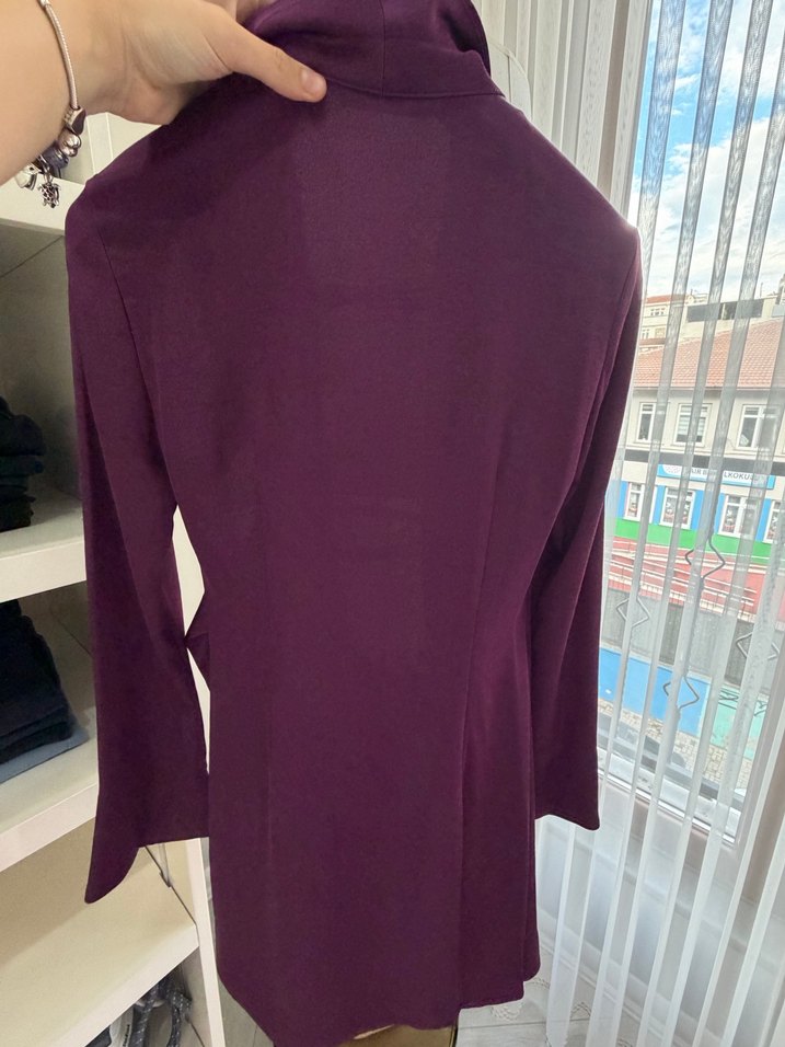 Bordo Kadın Mini Elbise - Görsel 3