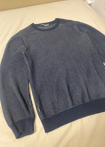 Lacivert Triko Erkek Keten Kazak - Görsel 2