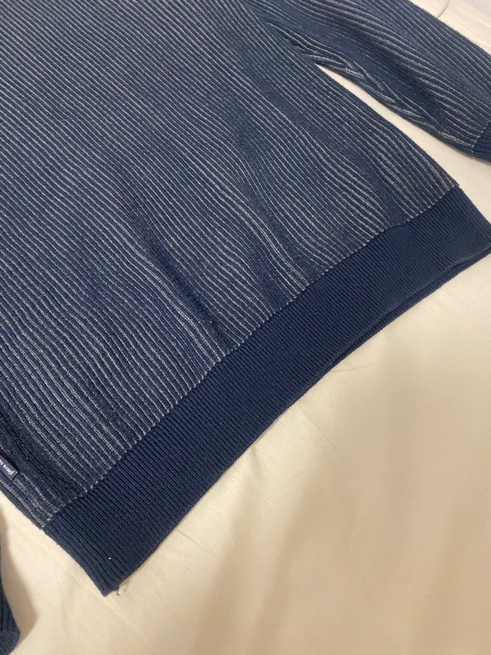 Lacivert Triko Erkek Keten Kazak - Görsel 3