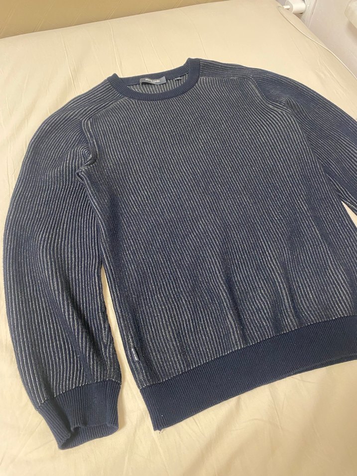 Lacivert Triko Erkek Keten Kazak - Görsel 2