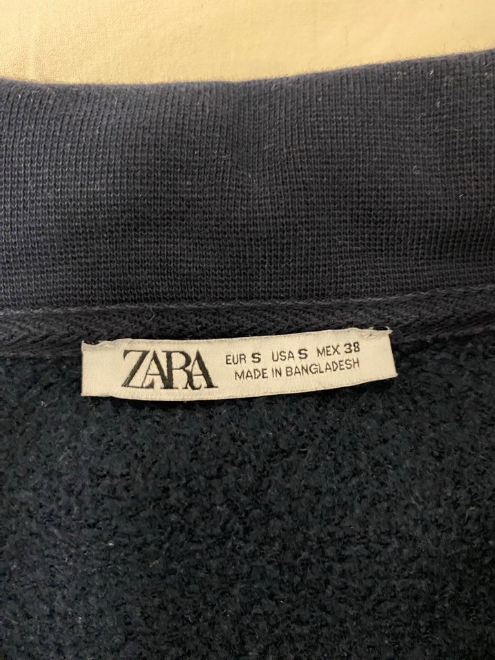 Fermuarlı Yarım Balıkçı Mavi Sweatshirt - Görsel 4