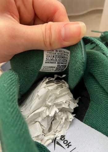 36,5 Beden yeşil Renk Kadın Süet Yeşil Reebok Spor Ayakkabı