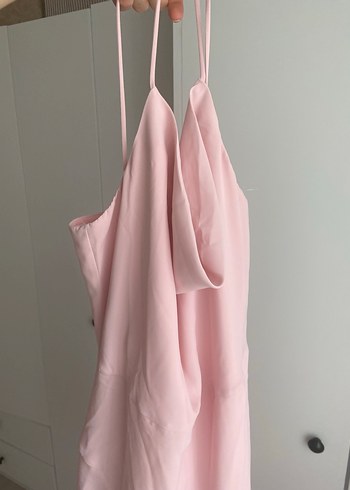 Trendyol & Milla Pembe Askılı Midi Elbise