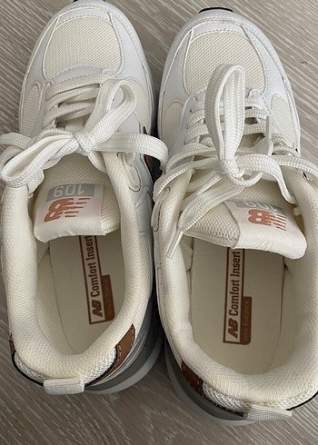 37 Beden New Balance Beyaz Kadın Spor Ayakkabı Wedge Topuklu