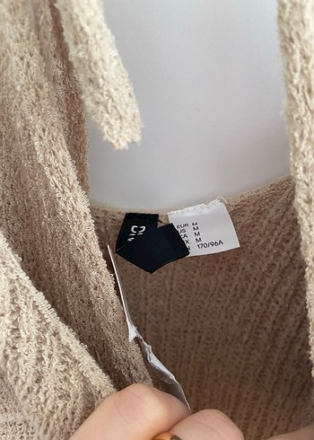 H&M H&M Bej Triko Uzun Halter Yaka Elbise