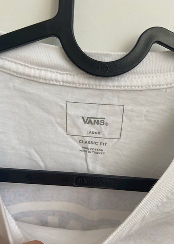 l Beden Vans Beyaz Uzun Kollu Tişört
