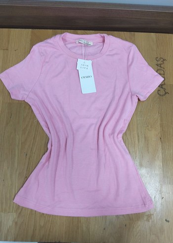 Pembe Kısa Kollu Basic Tişört