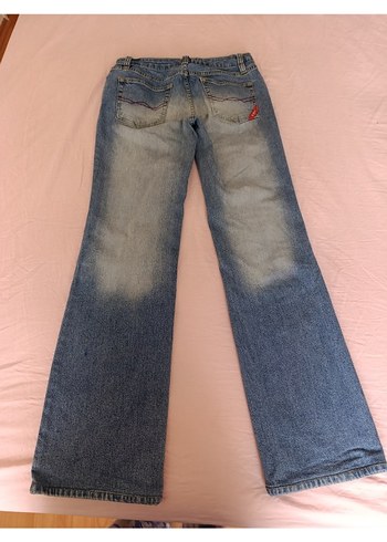 Mavi Rahat Kesim Kadın Denim Pantolon - Görsel 3