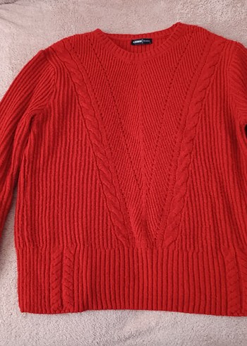 LC Waikiki kırmızı kadın kazak - Görsel 5