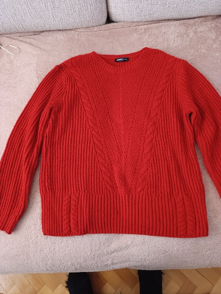 LC Waikiki kırmızı kadın kazak - Görsel 3