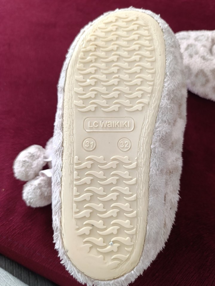 Pembe Leopar Desenli Kız Çocuk Ev Terliği - Görsel 3