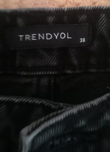 Siyah yeni kadın taşlanmış kot şort - Görsel 3