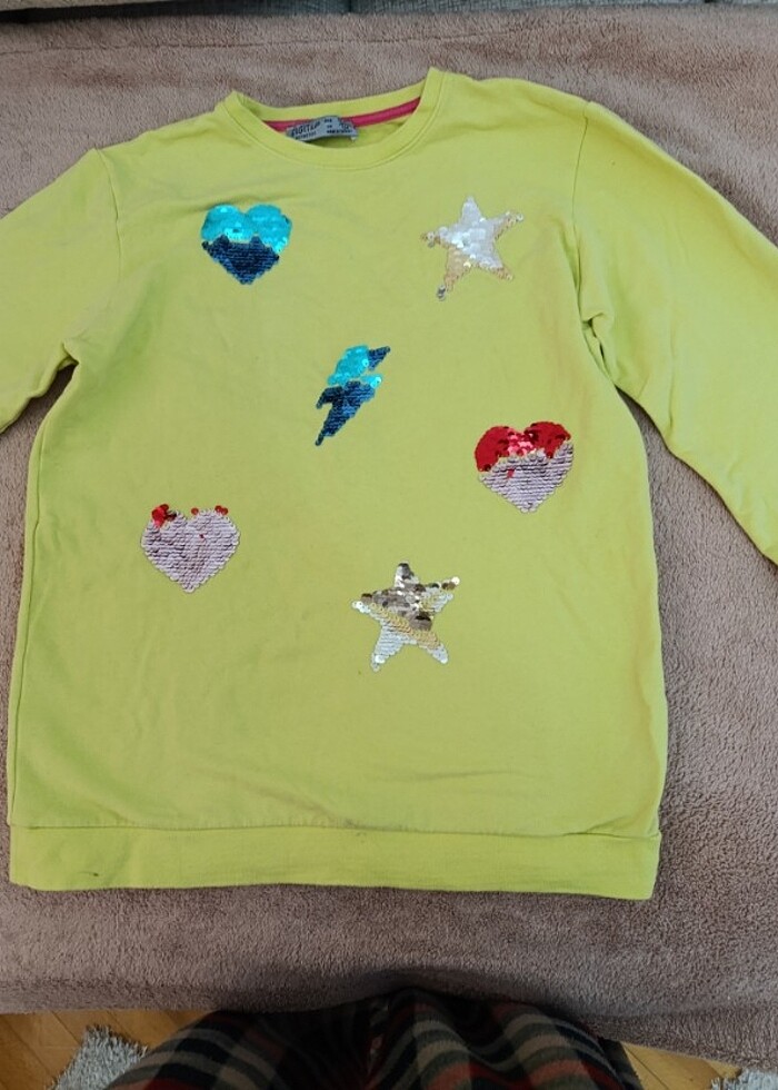 13-14 yaş kız çocuğu sweatshirt - Görsel 4