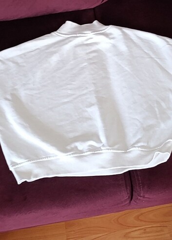 addax small beden  beyaz kadın sweatshir - Görsel 2