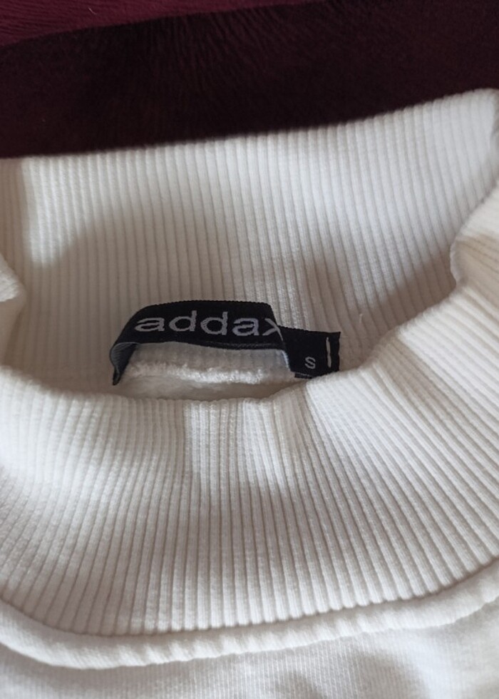 addax small beden  beyaz kadın sweatshir - Görsel 3