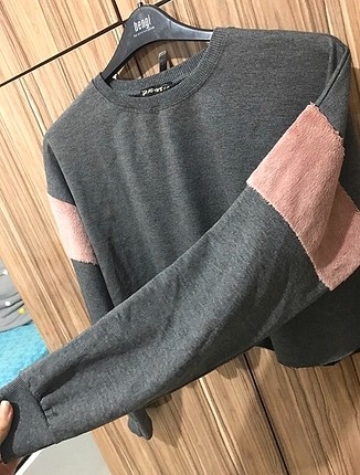 Kolları peluş sweat