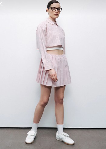 Pembe Pilili Mini Etek - Görsel 2