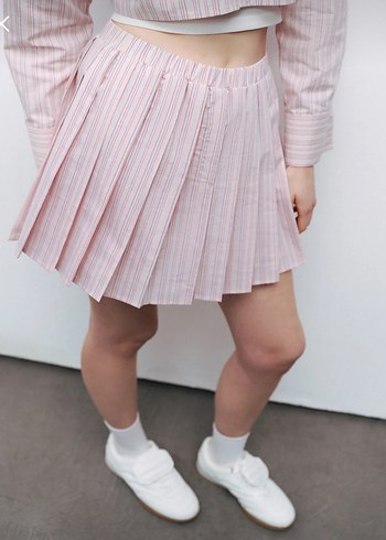 Pembe Pilili Mini Etek - Görsel 3