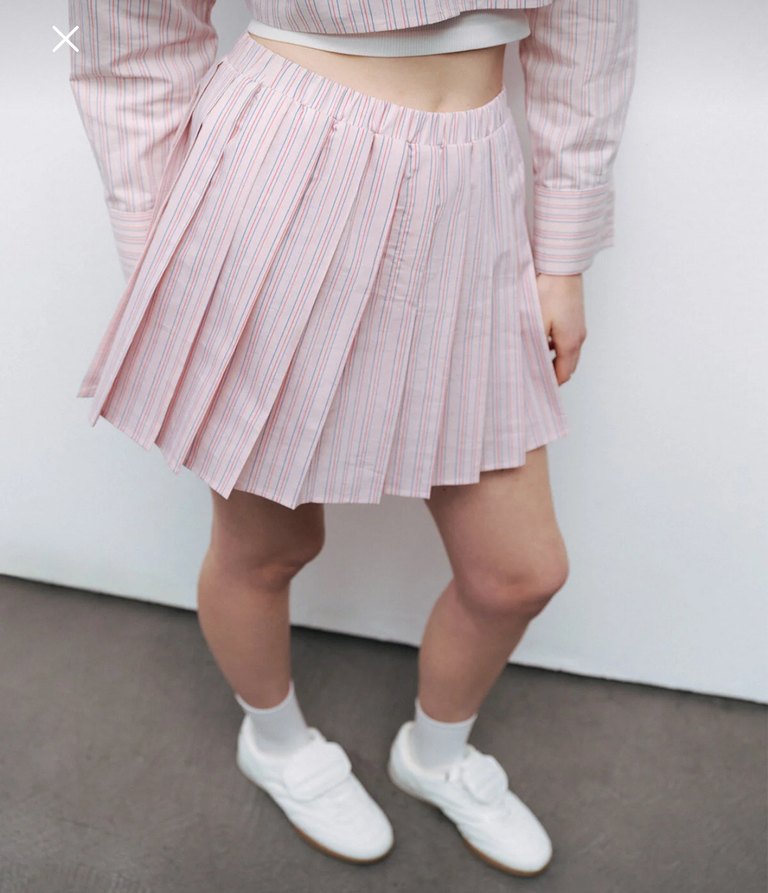 Pembe Pilili Mini Etek - Görsel 3