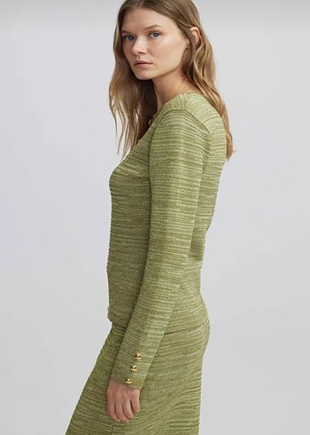 Kadın Haki Triko - Görsel 6