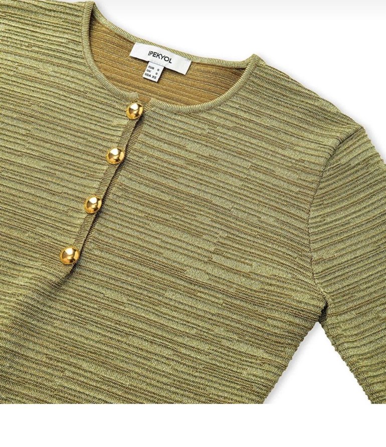 Kadın Haki Triko - Görsel 4