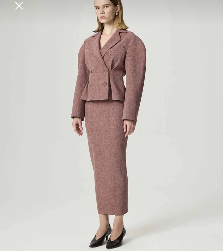 Düğmeli Kısa Kadın Blazer Ceket - Görsel 4