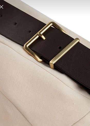 Beyaz Deri Kemerli Straplez Mini Elbise - Görsel 6