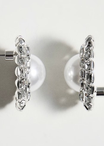 İnci ve Taş Detaylı Midi Küpe - Görsel 4