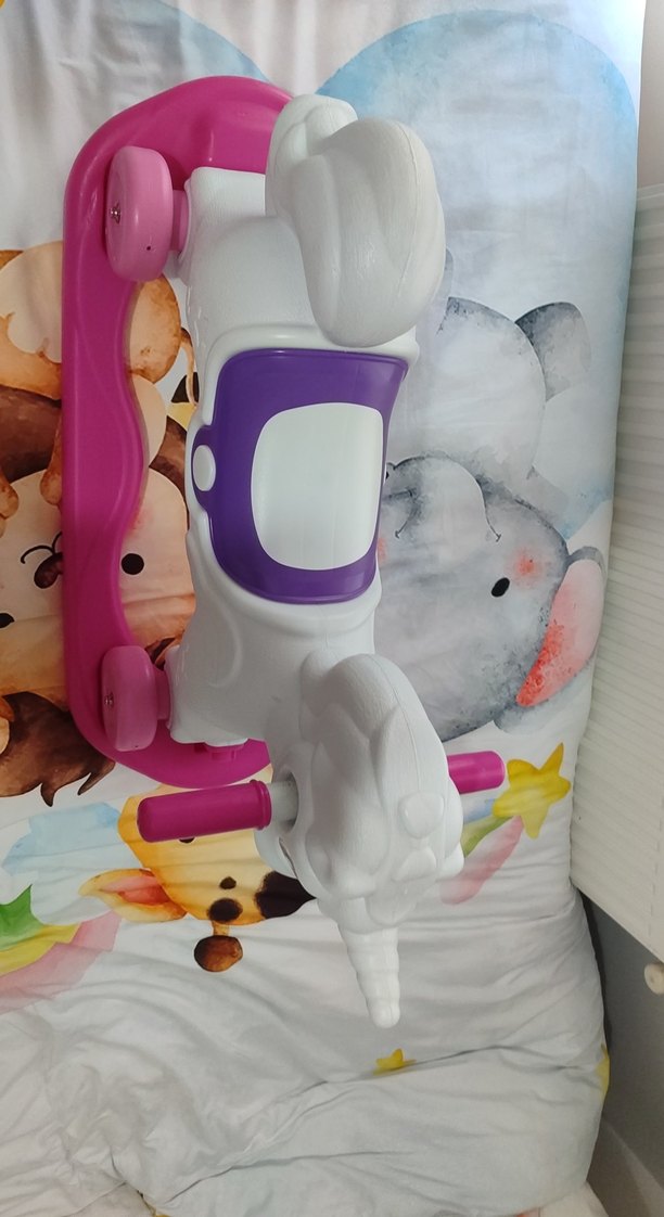 Renkli Pembe Unicorn Sallanan Oyuncak - Görsel 2