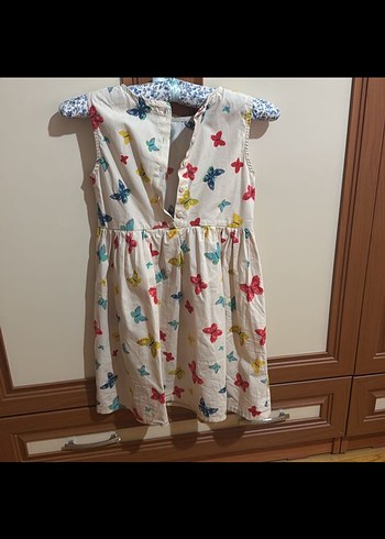 LC Waikiki Kız Çocuk Kelebek Desenli Kolsuz Elbise