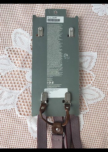  Beden bordo Renk H&M Erkek Pantolon Askısı