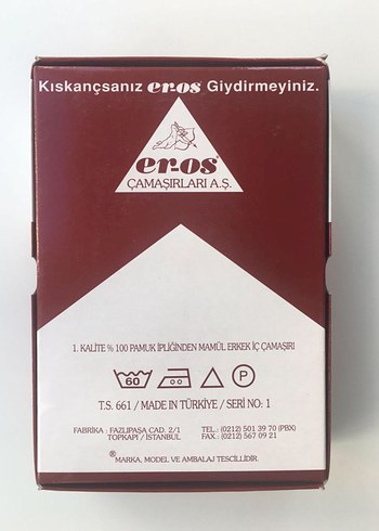 l Beden Eros Erkek Kilot Takımı