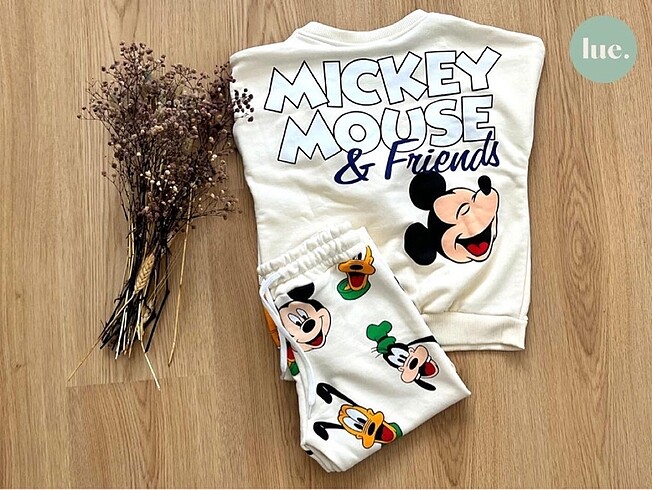 3 Yaş Beden beyaz Renk Zara mickey and pluto