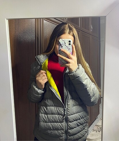 ŞİŞME MONT GRİ MAVİ MARKA