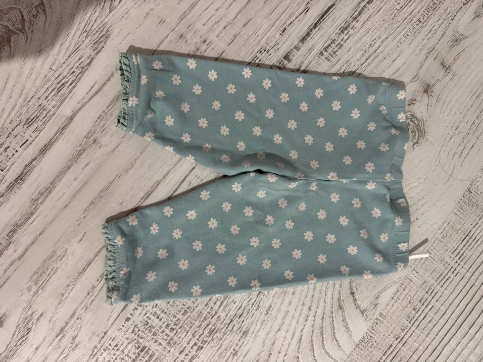 Kız Bebek Turkuaz Papatyalı Fırfır Tayt - Görsel 2