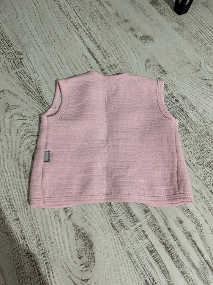 Kız Çocuk Pembe İşlemeli Yelek - Görsel 2