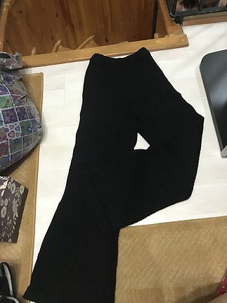 Yün Bol Paça Pantolon